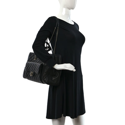 Chanel Caviar Quilted Large Casual Pocket Tote Black 2 of 13