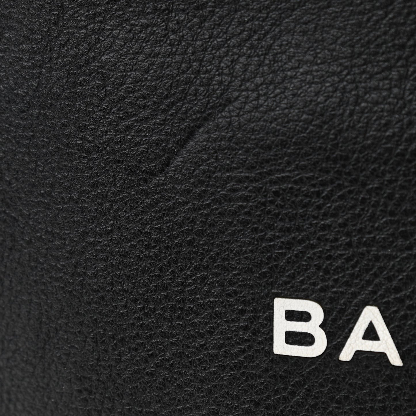 Calfskin Logo Small Shopping Black