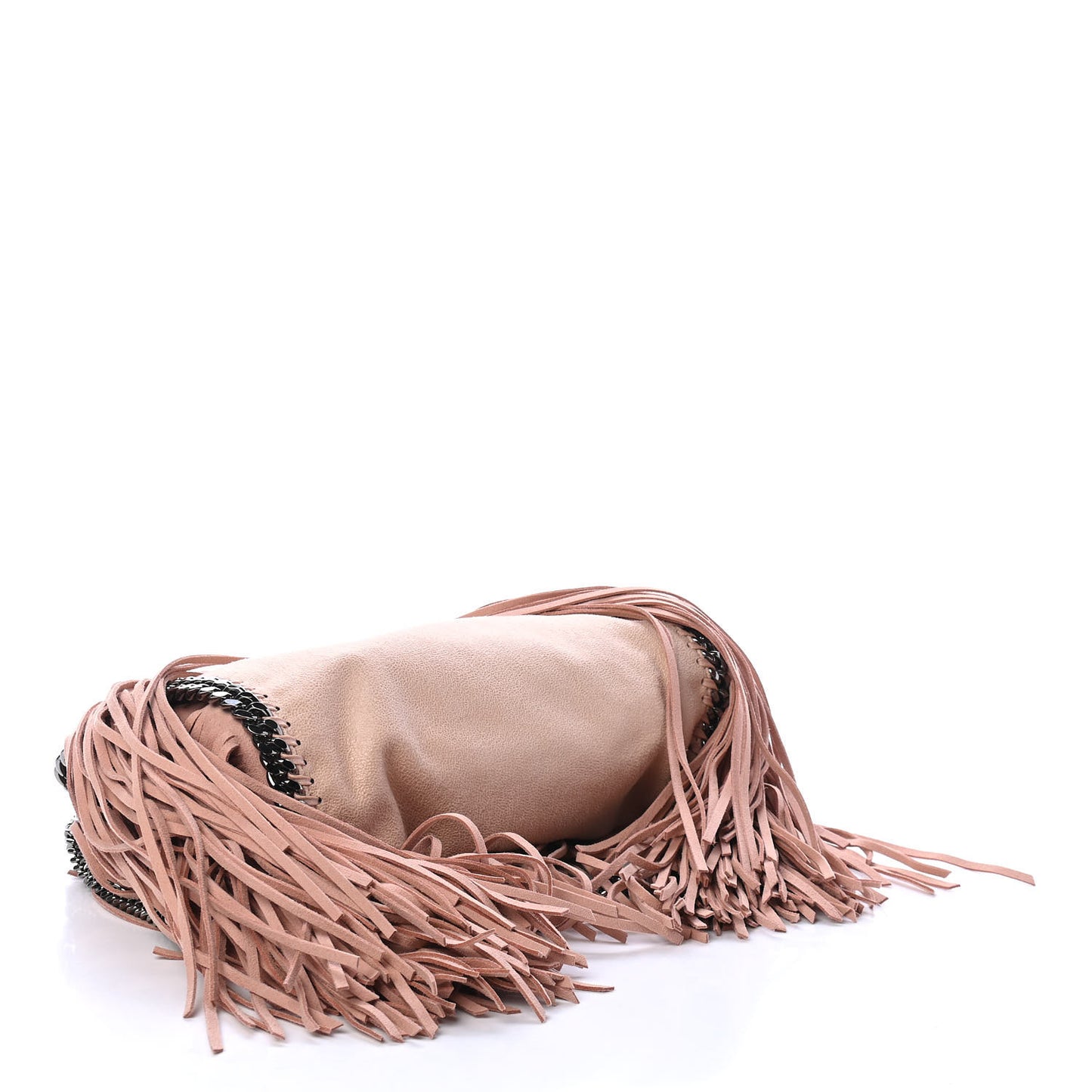 Eco Suede Mini Fringe Falabella Tote Powder
