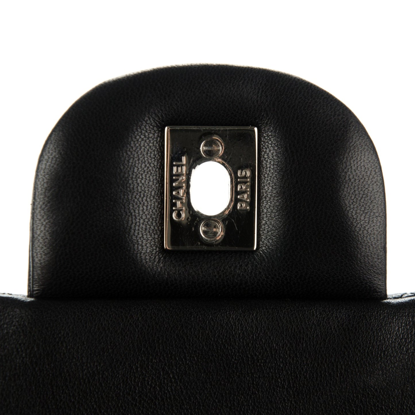 Lambskin Quilted Maxi Double Flap Black