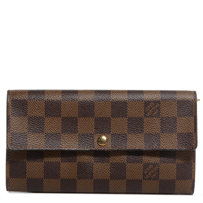 Louis Vuitton Damier Ebene Sarah Wallet 1 of 7