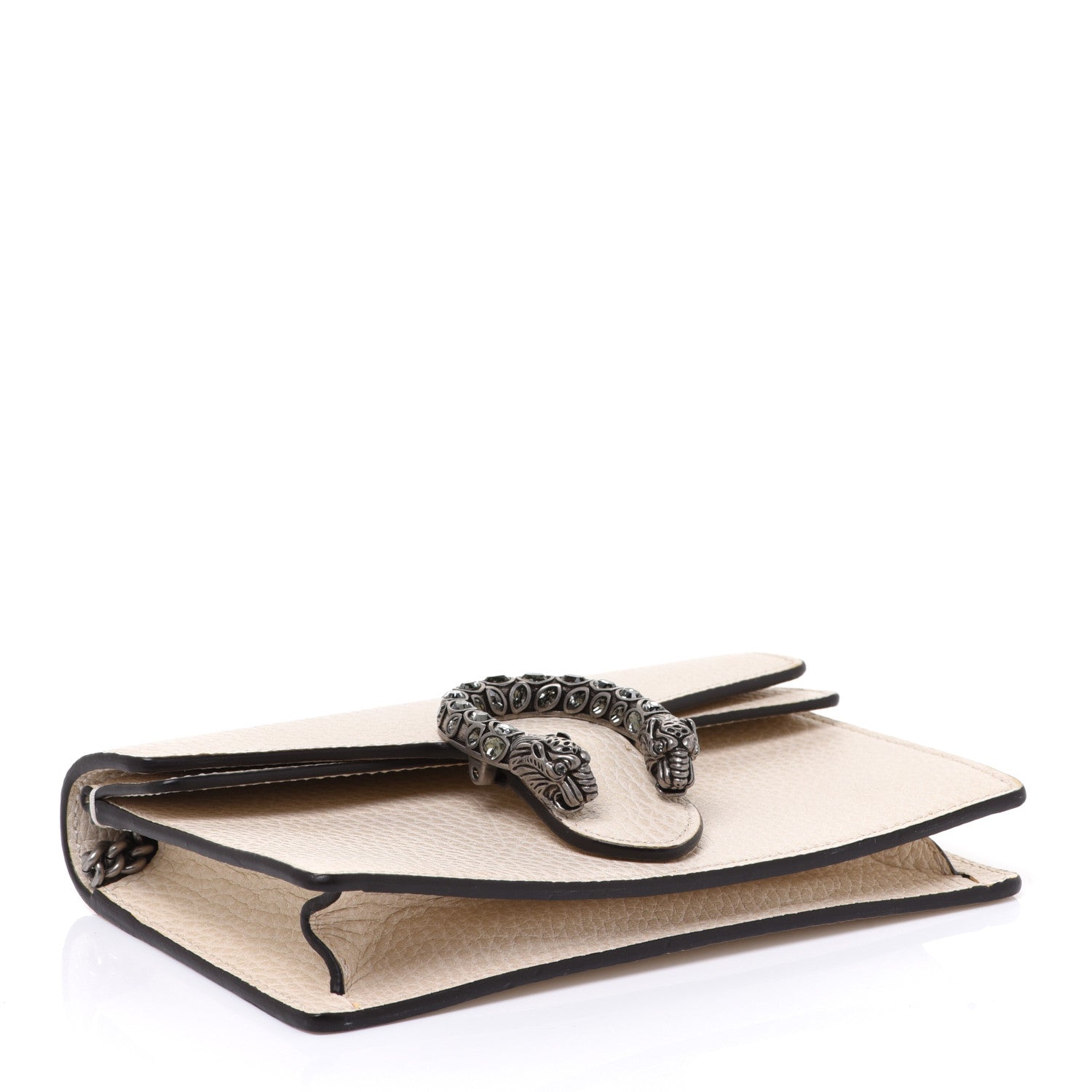 Gucci Dollar Calfskin Crystal Super Mini Dionysus Shoulder Bag Mystic White Black Diamond 4 of 8