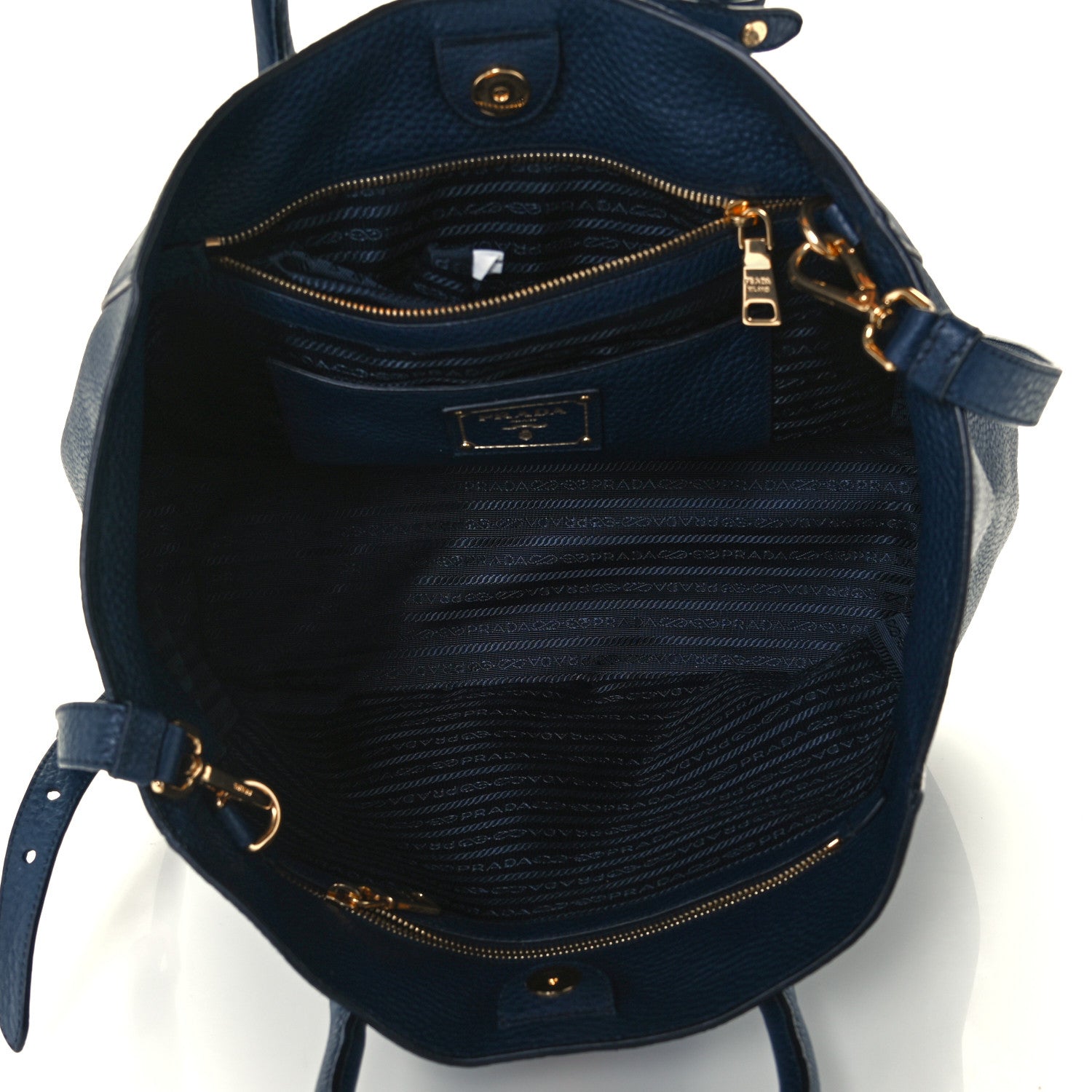 Prada Vitello Daino Tote Inchiostro 4 of 9