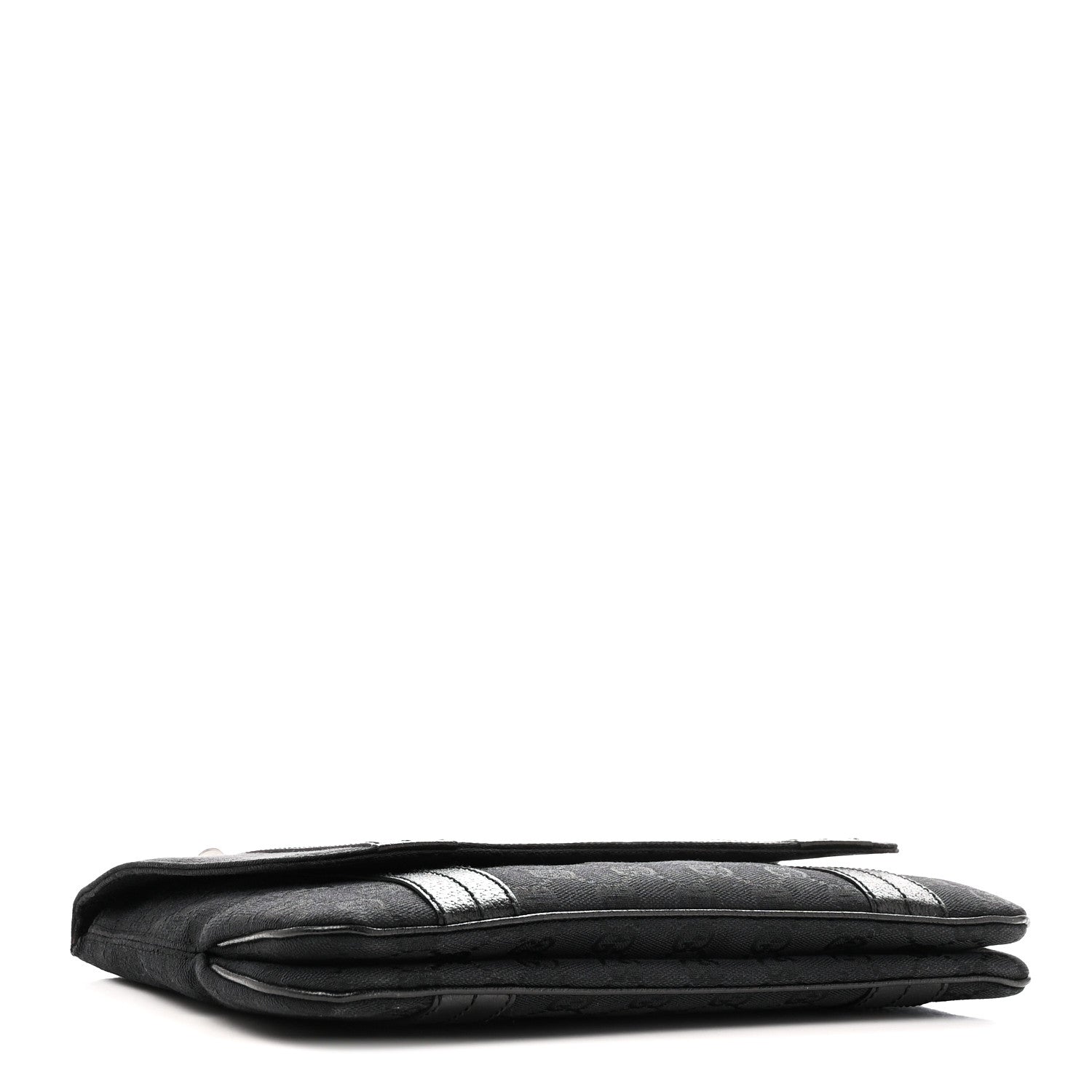 Gucci Monogram Satchel Black 4 of 10