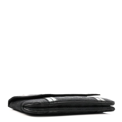 Gucci Monogram Satchel Black 4 of 10