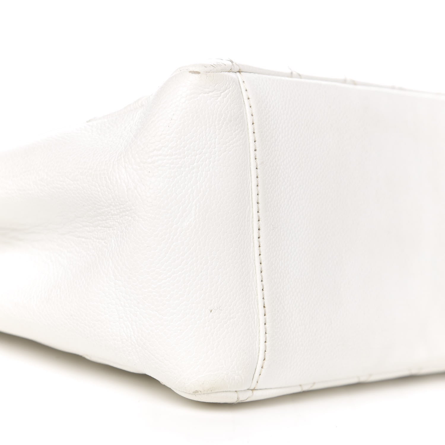 Chanel Caviar Quilted Grand Shopping Tote GST White 16 of 18
