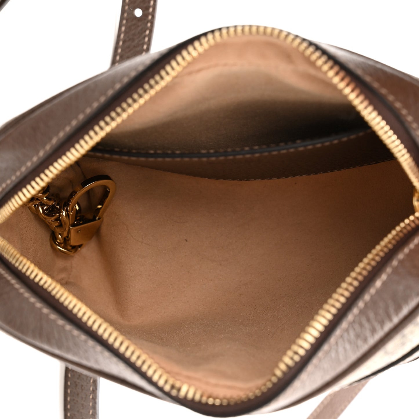 GG Supreme Monogram Web Mini Ophidia Shoulder Bag Brown