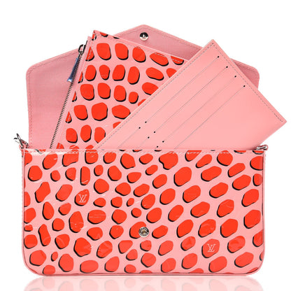 Louis Vuitton Vernis Jungle Dots Pochette Felicie Sugar Pink Poppy 6 of 8