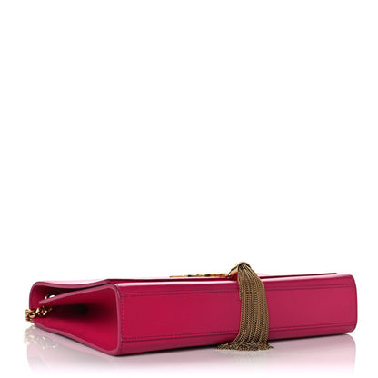 Saint Laurent Smooth Calfskin Medium Classic Monogram Kate Tassel Satchel Fuchsia 4 of 11