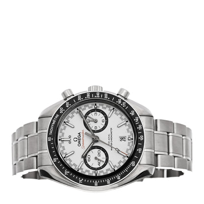 Omega Stainless Steel 44mm Speedmaster Racing Co-Axial Master Chronometer Chronograph Automatic Watch White 329.30.44.51.04.001 2 of 5
