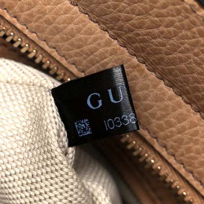 Gucci Dollar Calfskin Medium Soho Top Handle Satchel Camelia 8 of 11