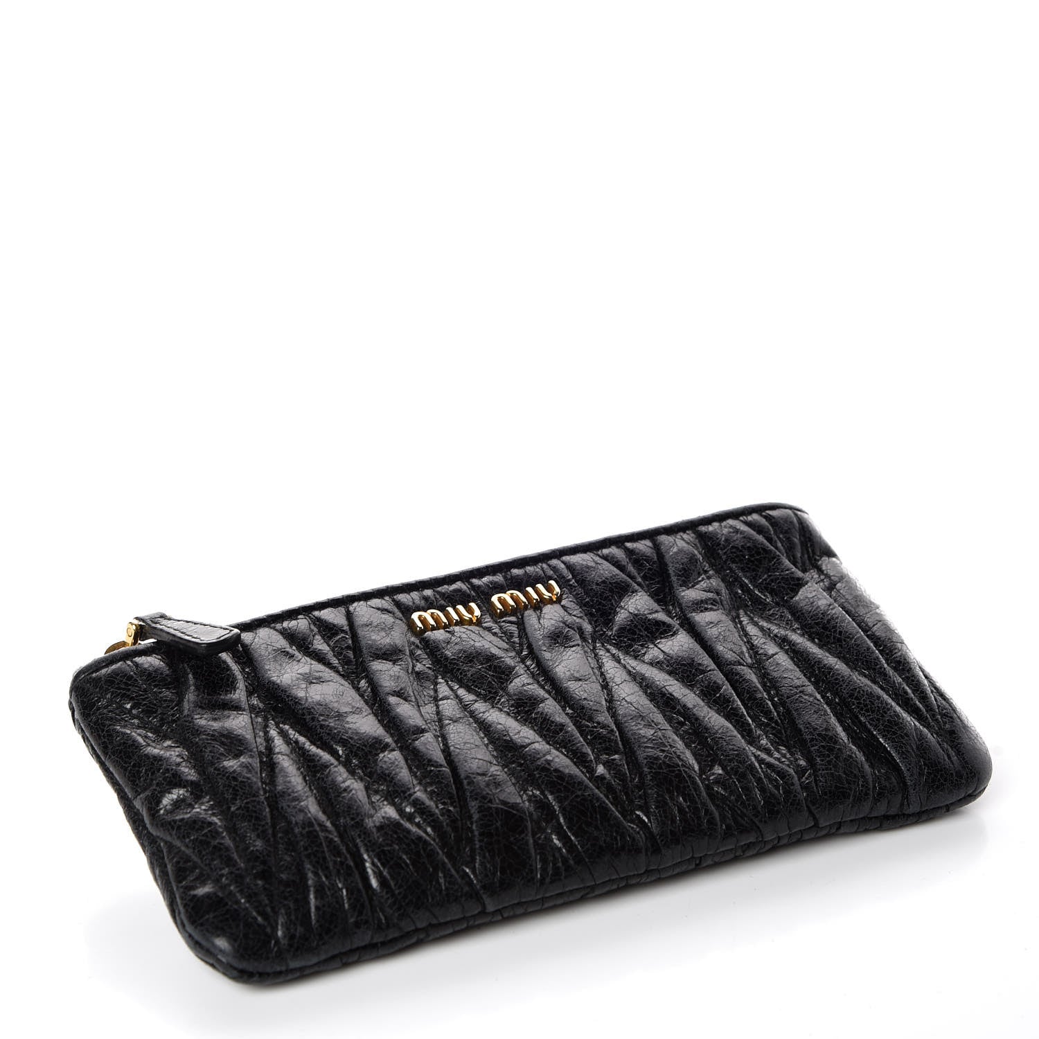 Miu Miu Nappa Matelasse Lux Pouch Black 5 of 11