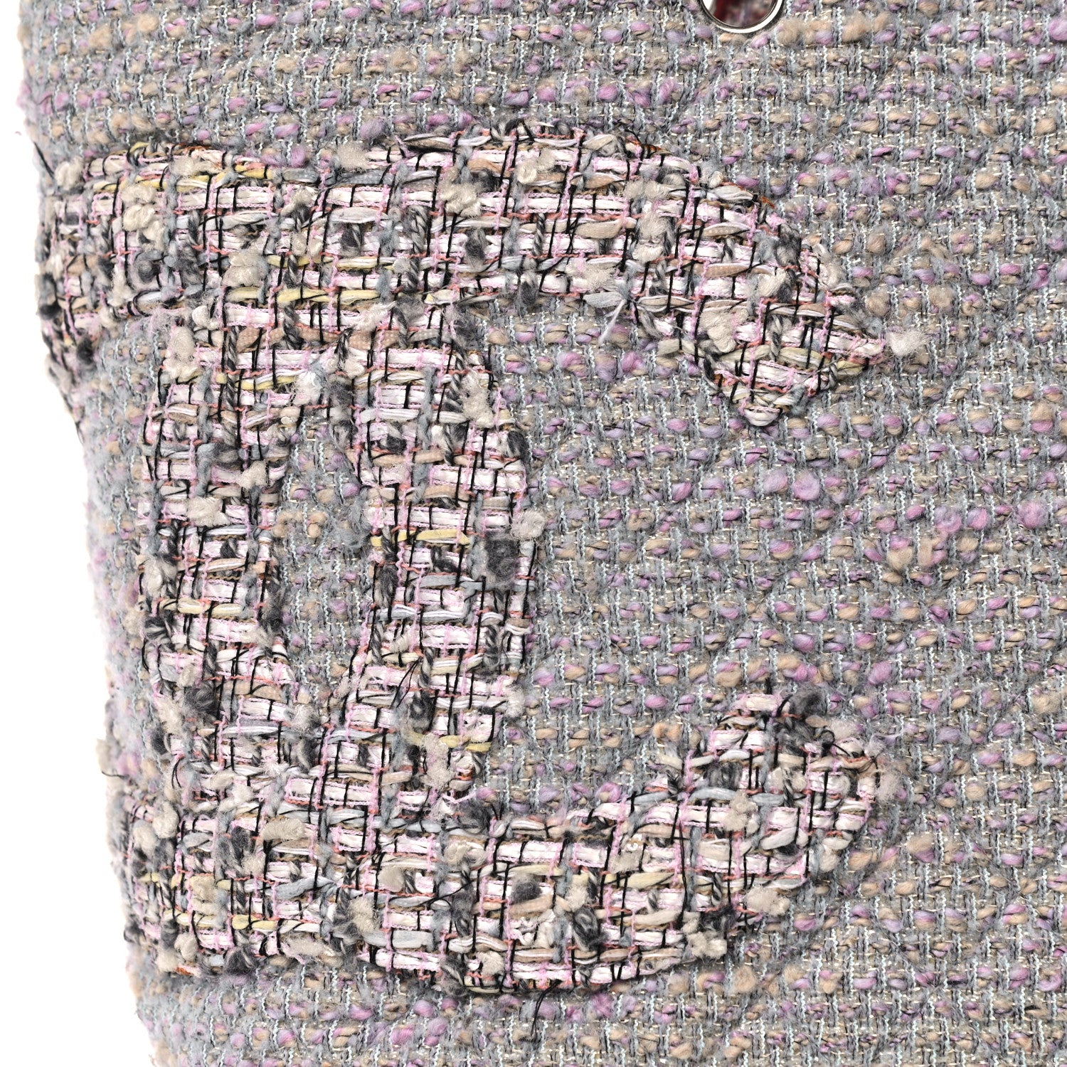 Chanel Tweed Quilted Cambon Tote Grey 8 of 11