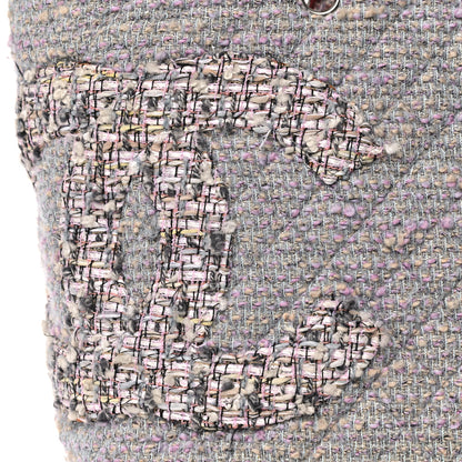 Chanel Tweed Quilted Cambon Tote Grey 8 of 11