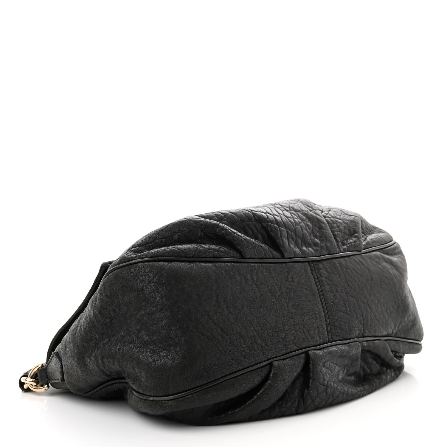 Fendi Crinkled Lambskin Mia Shoulder Flap Black 4 of 11