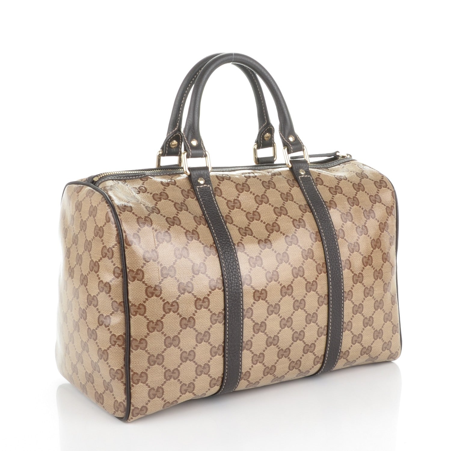 Gucci Crystal Monogram Medium Joy Boston Dark Brown 3 of 7