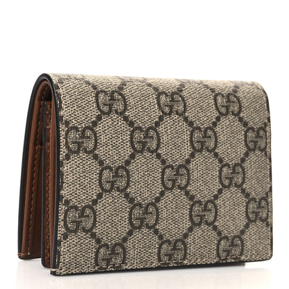 Gucci GG Supreme Monogram Card Case Beige 3 of 9