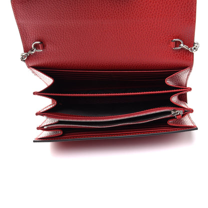 Gucci Calfskin Mini Dionysus Chain Wallet Hibiscus Red 5 of 10