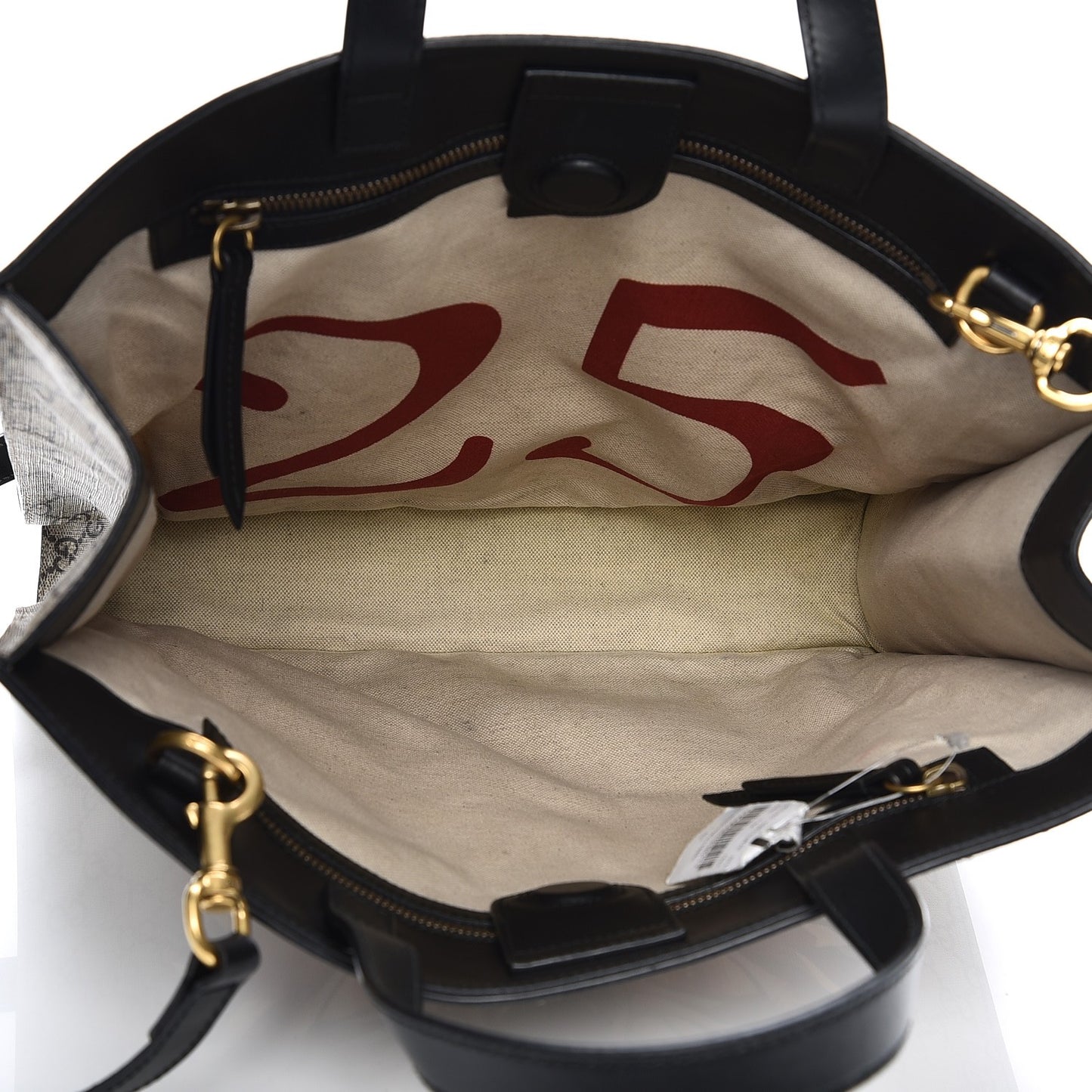 GG Supreme Monogram Angry Cat Vertical Tote