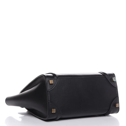 Celine Smooth Calfskin Micro Luggage Black 4 of 7