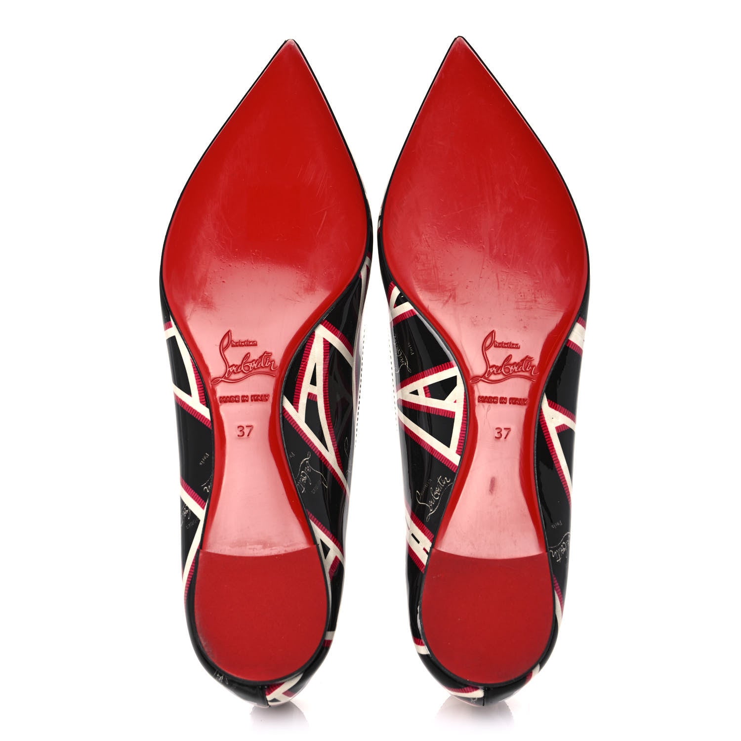 Christian Louboutin Patent Ribbon Ballalla Flats 37 Multicolor 5 of 7