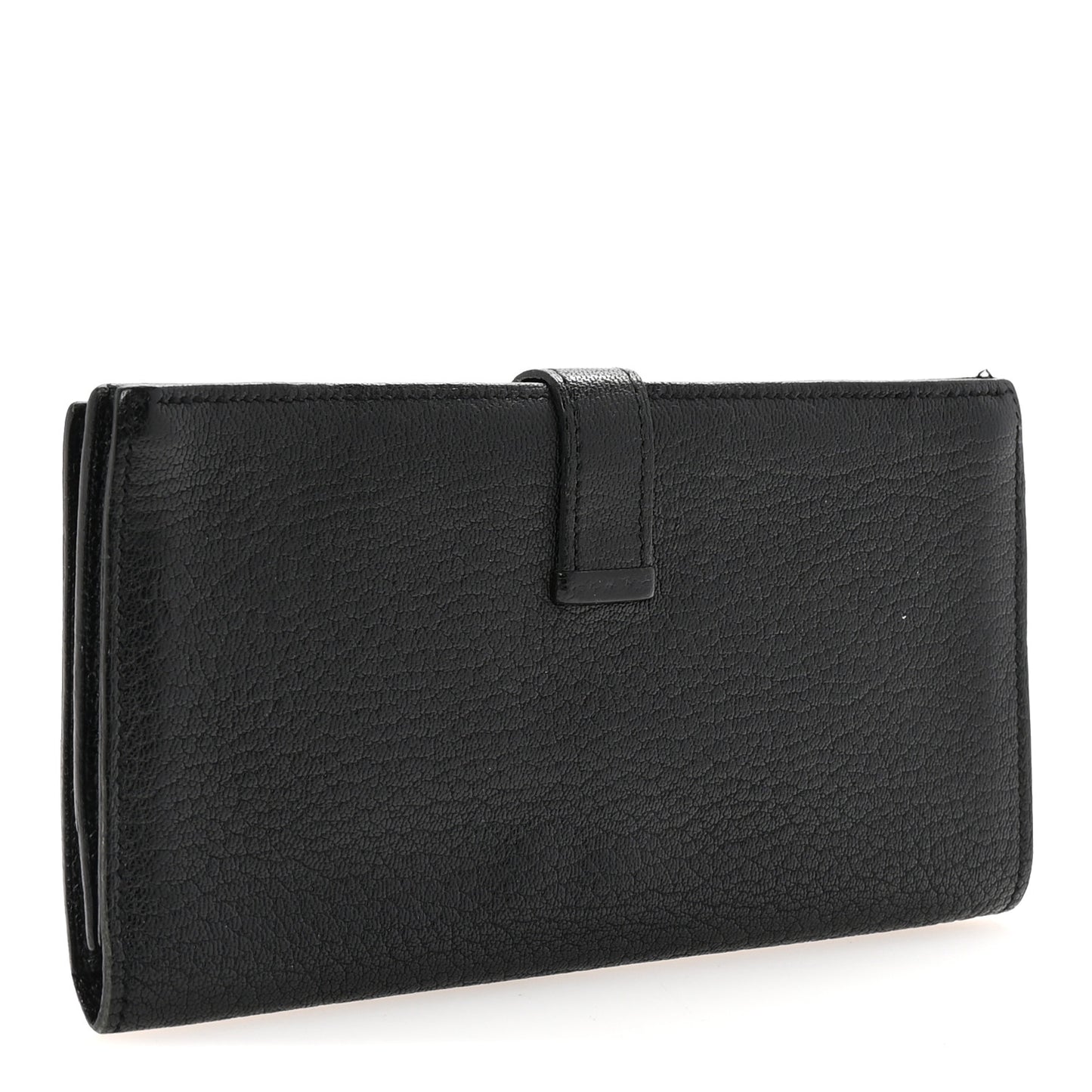 Chevre Mysore Bearn Gusset Wallet Black