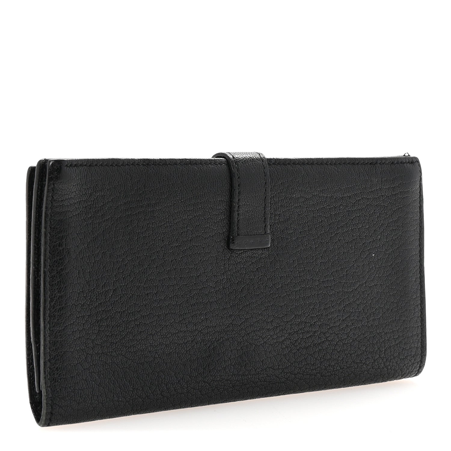 Hermes Chevre Mysore Bearn Gusset Wallet Black 3 of 8
