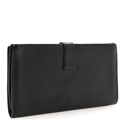 Hermes Chevre Mysore Bearn Gusset Wallet Black 3 of 8