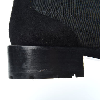 Valentino Garavani Suede Womens Rockstud Beatle Chelsea 20mm Ankle Boots 38 Black 7 of 7