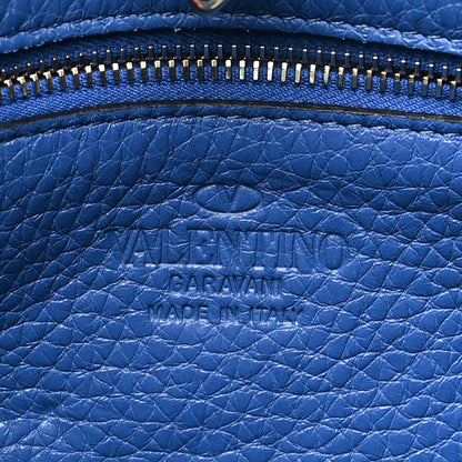 Valentino Garavani Pebbled Calfskin Mini Rockstud Flip-Lock Messenger Bag Baltique 6 of 9