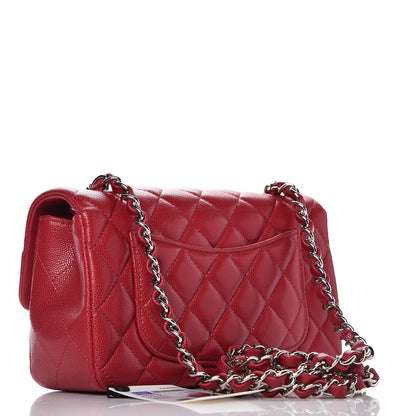 Chanel Caviar Quilted Mini Rectangular Flap Pink 3 of 8