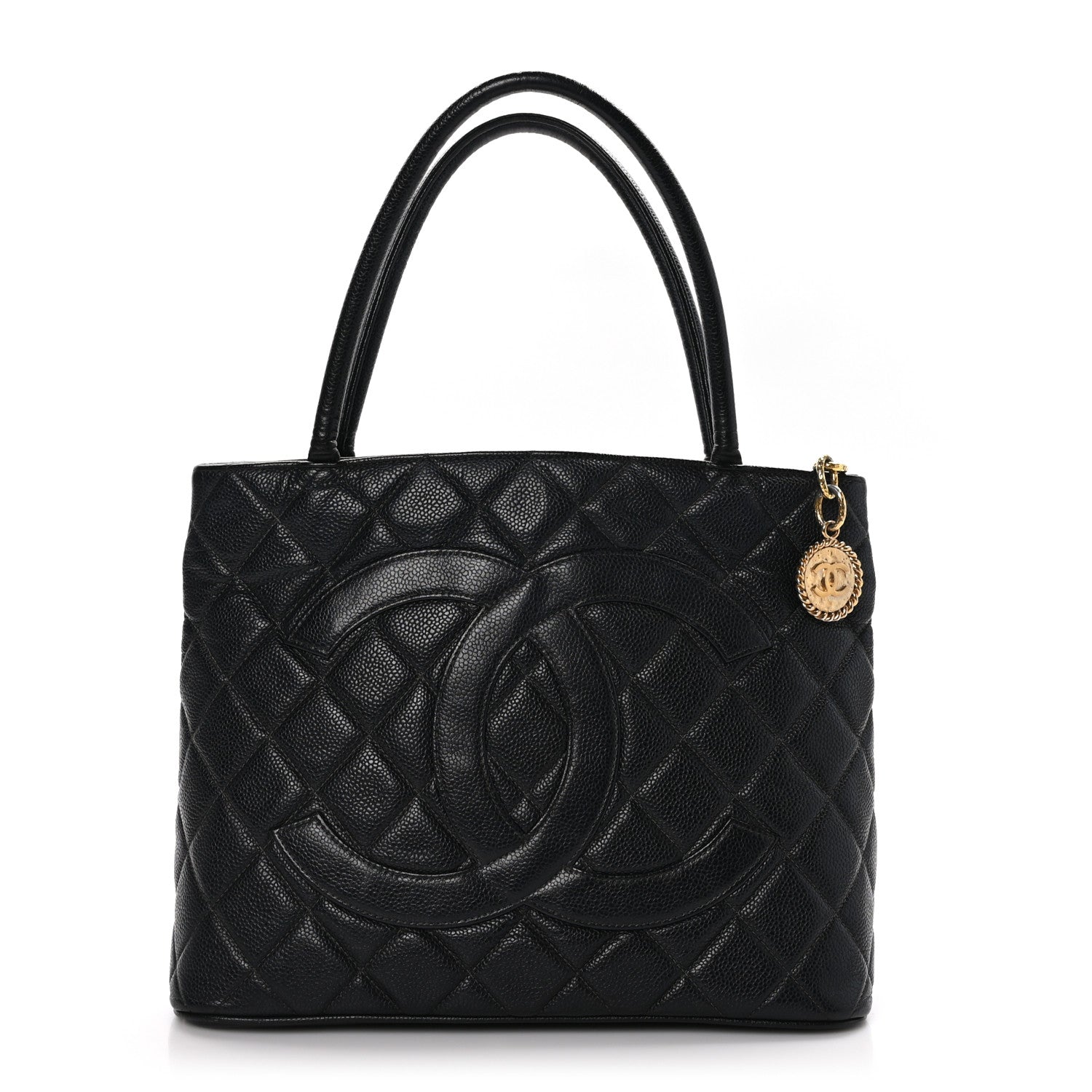 Chanel Caviar Quilted Medallion Tote Black 1 of 9