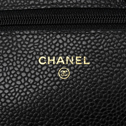 Chanel Caviar Quilted Wallet on Chain WOC Black 7 of 13
