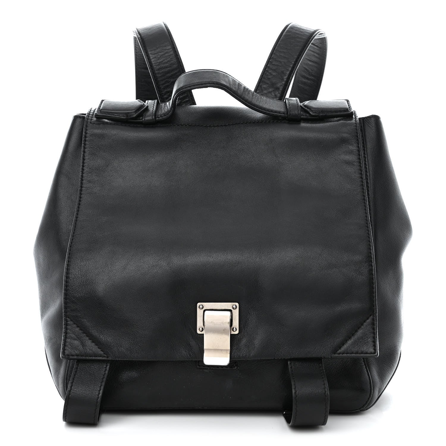 Proenza Schouler Calfskin PS Courier Backpack Black 1 of 17