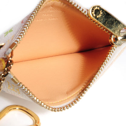 Louis Vuitton Monogram Multicolor Key Pouch White 6 of 8
