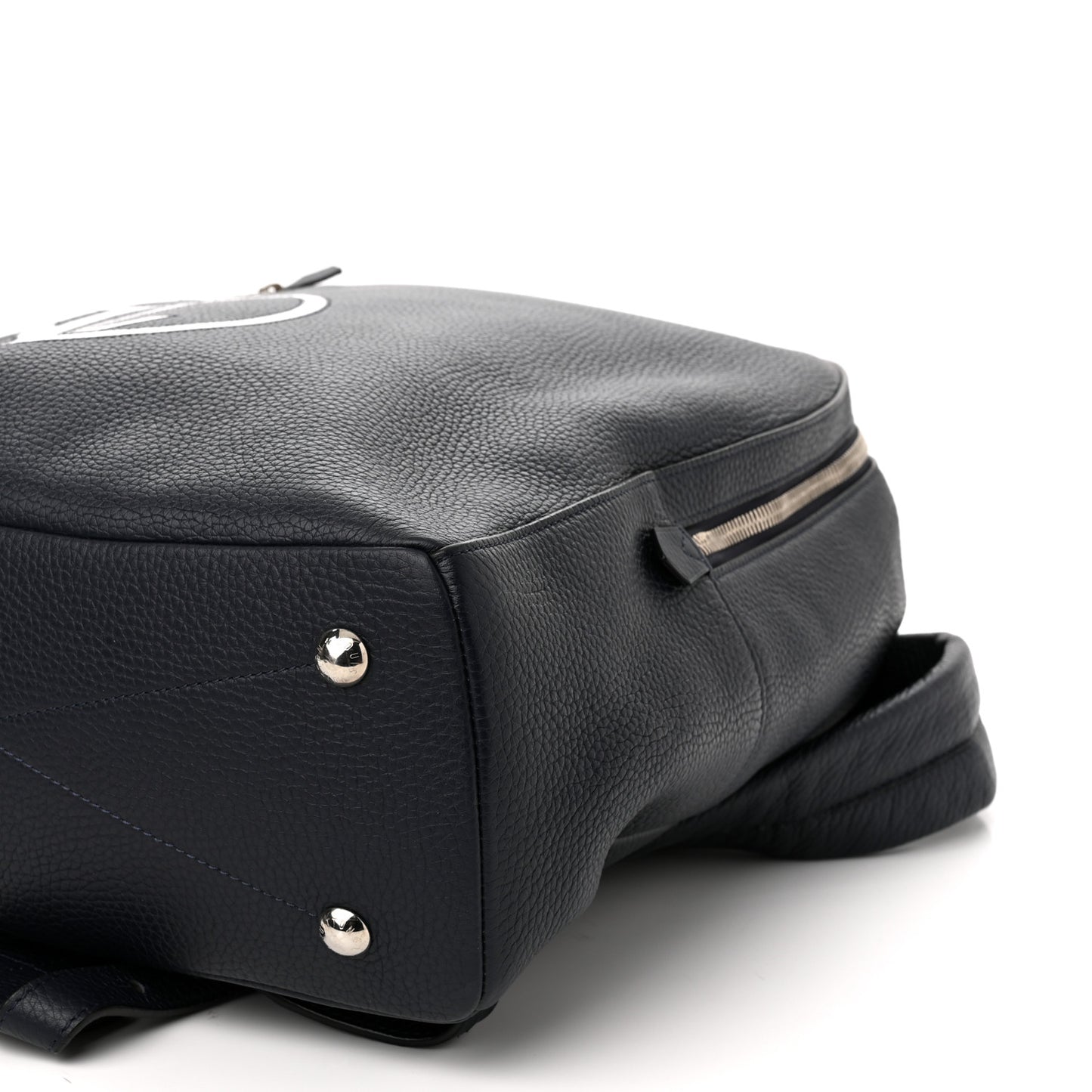 Taurillon Armand Initials Backpack Navy