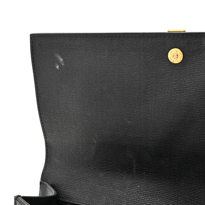 Saint Laurent Textured Calfskin Classic Y Ligne Clutch Black 7 of 11