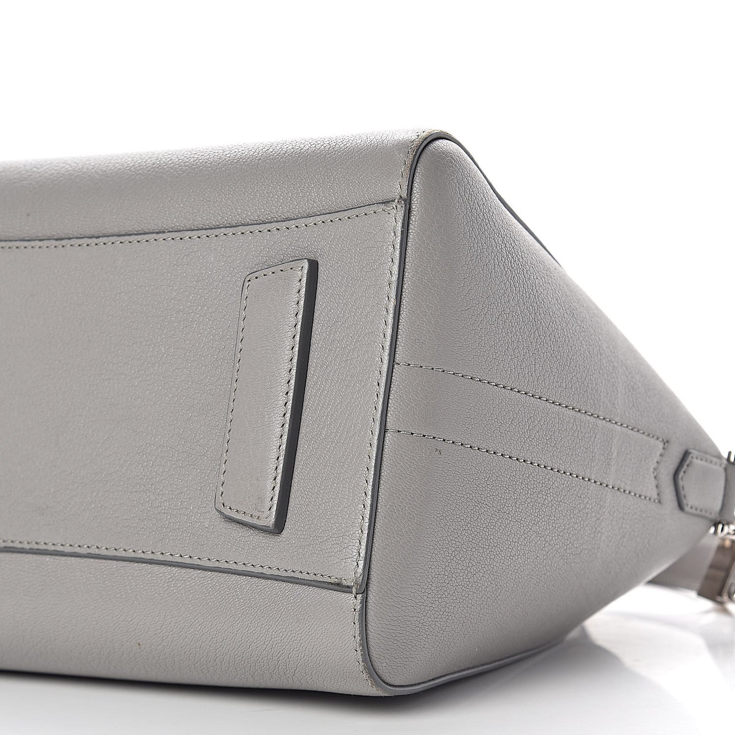 Sugar Goatskin Small Antigona Pearl Grey