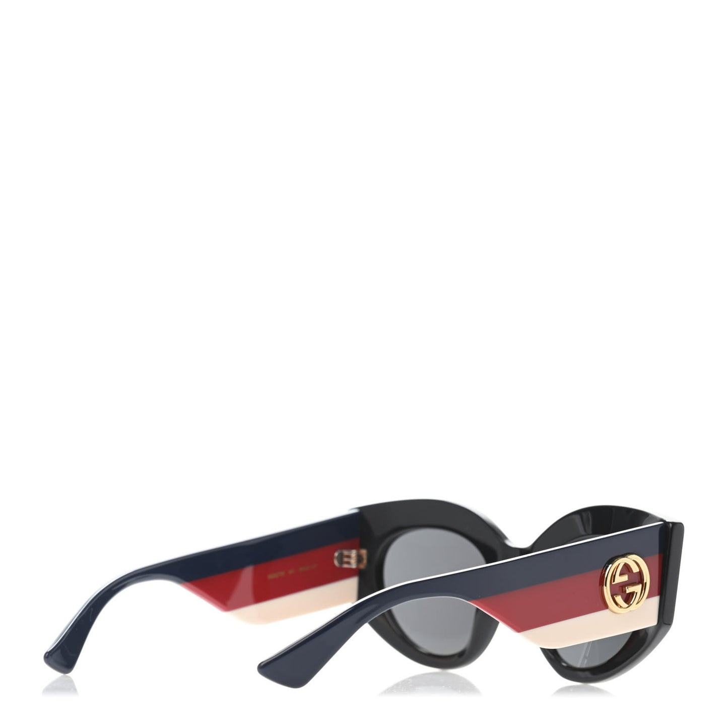 Acetate Oversized Rectangle Frame Web Sunglasses GG 0275/S Black