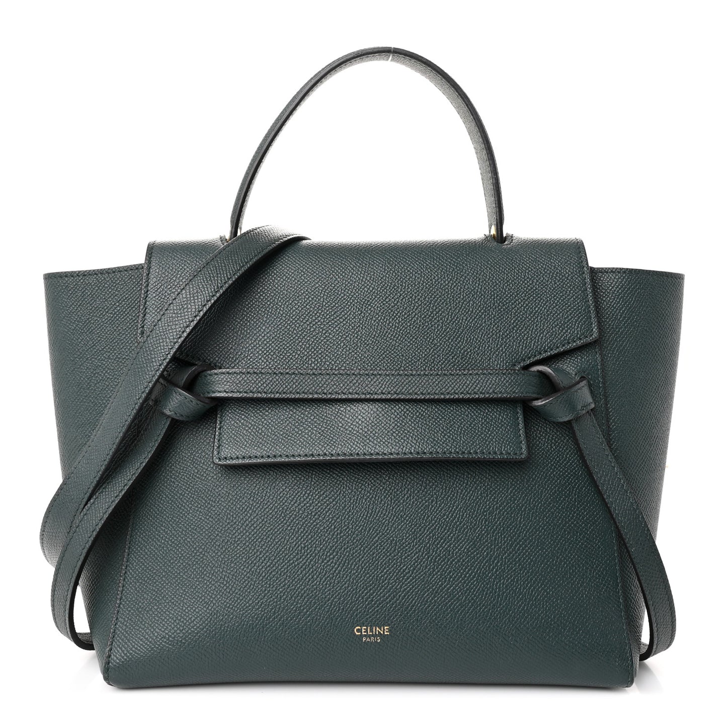 Grained Calfskin Micro Belt Bag Amazone