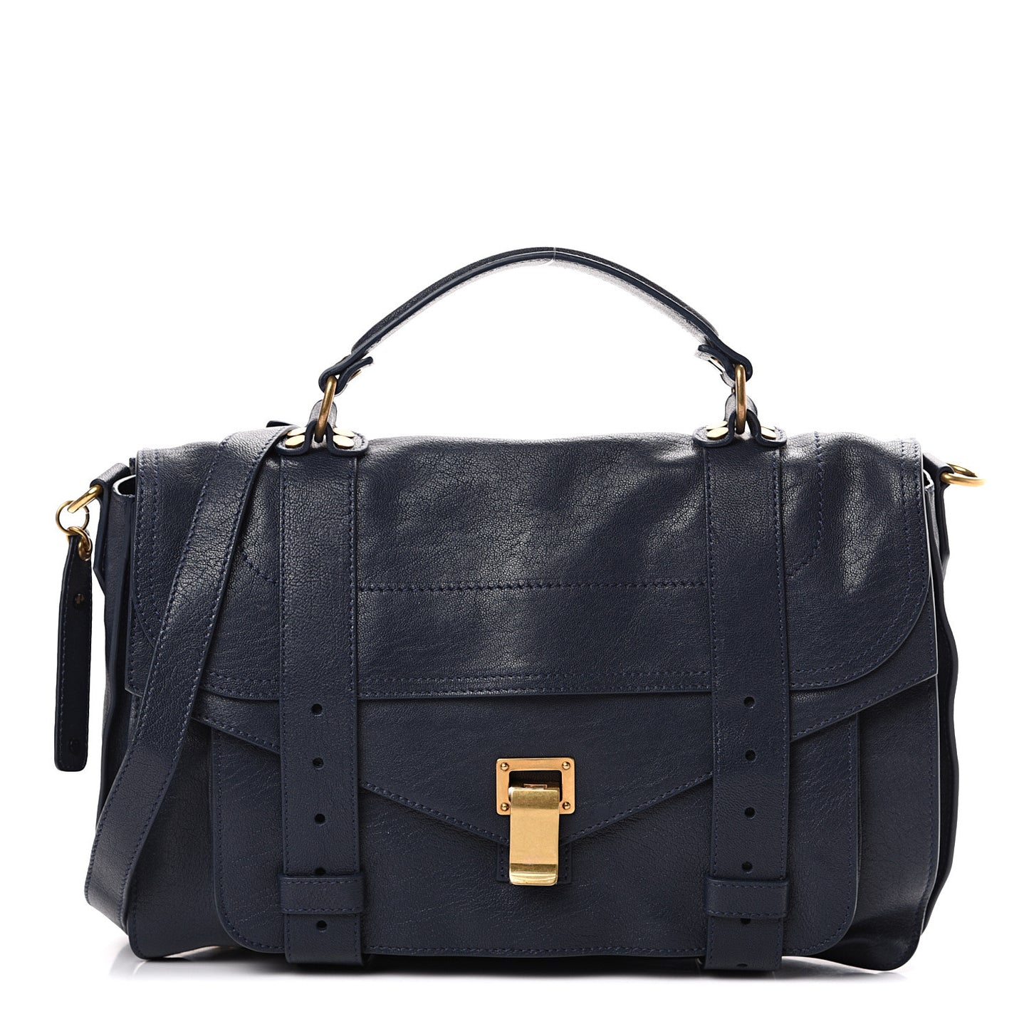 Lambskin Medium PS1 Satchel Midnight