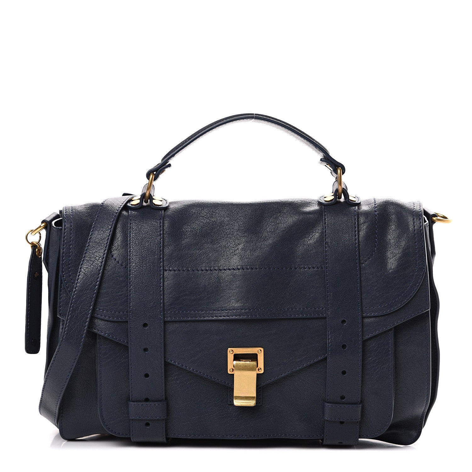 Proenza Schouler Lambskin Medium PS1 Satchel Midnight 1 of 10