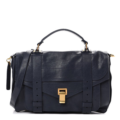 Proenza Schouler Lambskin Medium PS1 Satchel Midnight 1 of 10