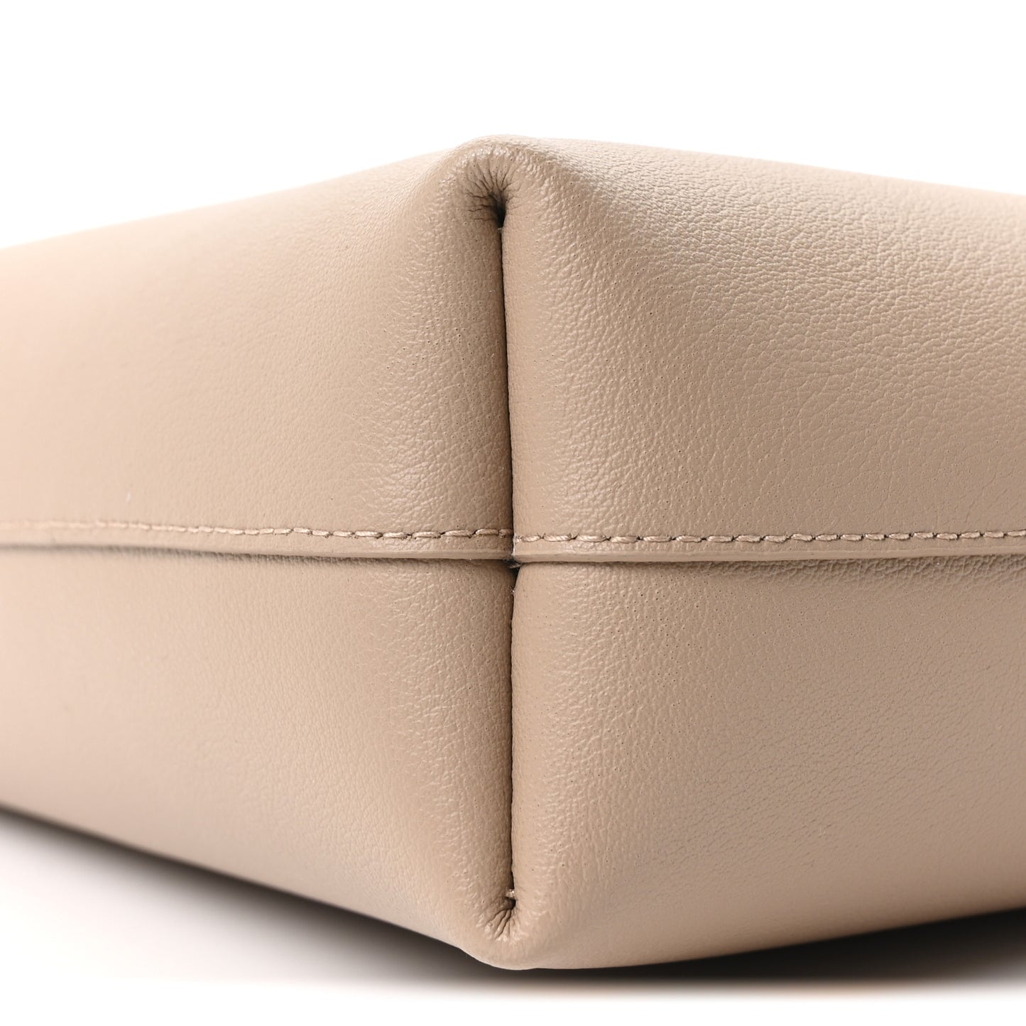 Calfskin Toy Shopping Tote Nude Powder