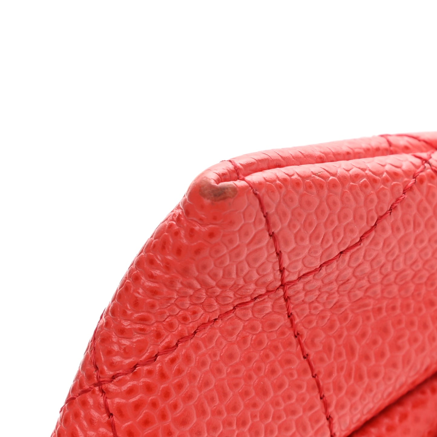 Caviar Half Moon Wallet On Chain WOC Red