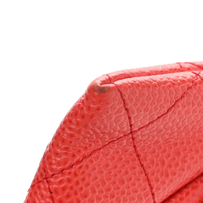 Chanel Caviar Half Moon Wallet On Chain WOC Red 13 of 13