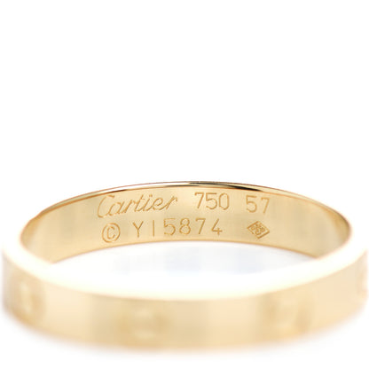 Cartier 18K Yellow Gold 3.5mm LOVE Wedding Band Ring 57 8 4 of 4