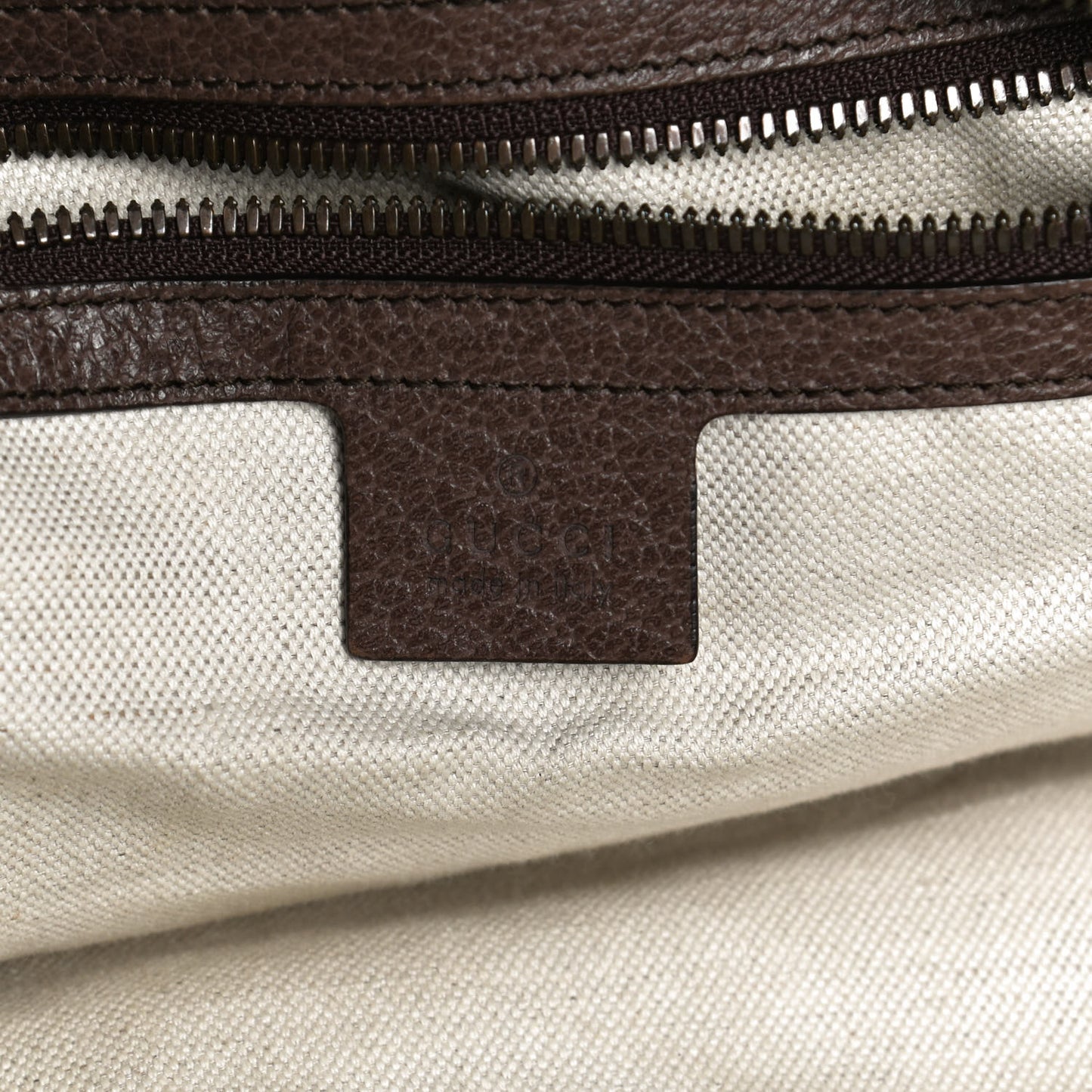 GG Supreme Monogram Web Ophidia Half Moon Hobo Brown