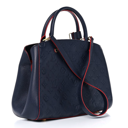 Louis Vuitton Empreinte Montaigne MM Marine Rouge 3 of 20