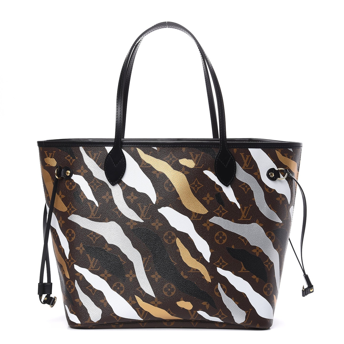 X LOL Monogram Neverfull MM Gold Silver